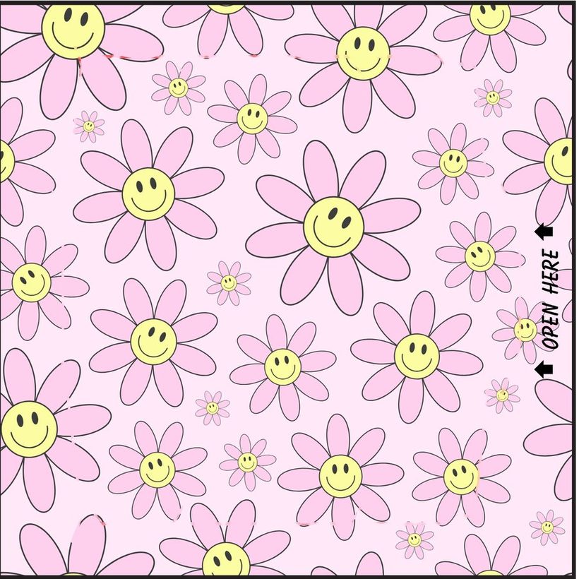The smiley daisy design, card 1