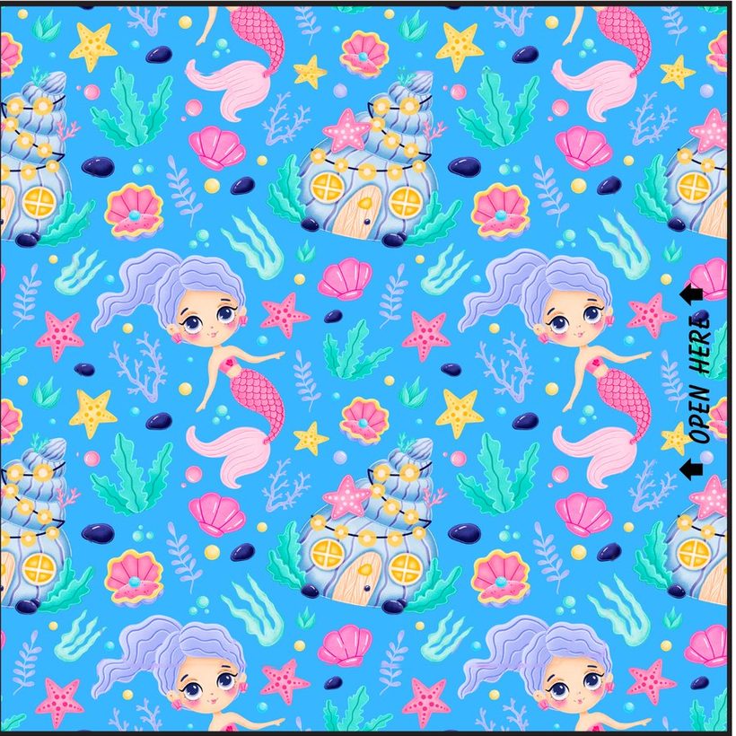 The under-the-sea mermaid design, card 16